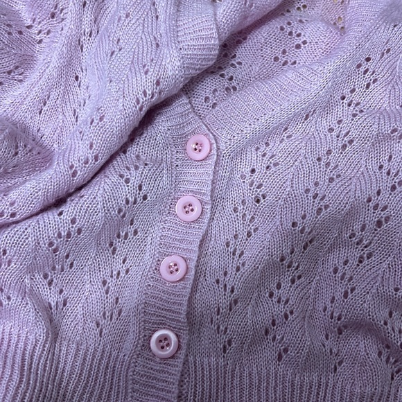 Princess Polly LYRIC CROPPED CARDIGAN PINK XS/S - Picture 4 of 7